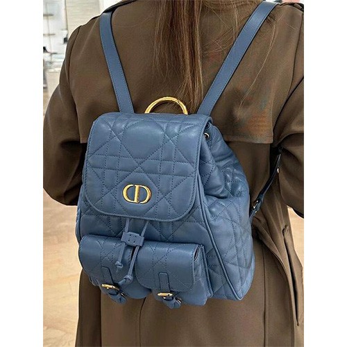 [홍콩명품,Christian Dior] 디올 25SS 로고 CARO 라지 백팩 (블루), BGM5008, 홍콩명품가방,명품쇼핑몰,크로스백,핸드백,구매대행