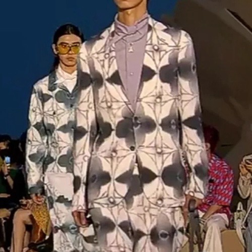 [홍콩명품.LOUIS VUITTON] 루이비통 25SS 로고 모노그램 정장 수트 자켓 (화이트), BM21754, SAM, 레플리카의류,미러급사이트