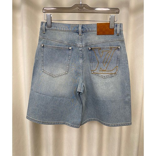 [홍콩명품.LOUIS VUITTON] 루이비통 25SS 로고 데님 쇼츠 반바지, BM21900, KB, 레플리카의류,미러급사이트
