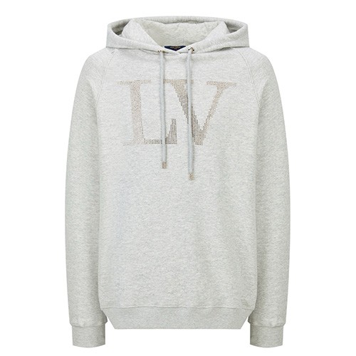 [홍콩명품.LOUIS VUITTON] 루이비통 25SS 로고 LV 후드 티셔츠 (그레이), BM22107, JL, 레플리카의류,미러급사이트