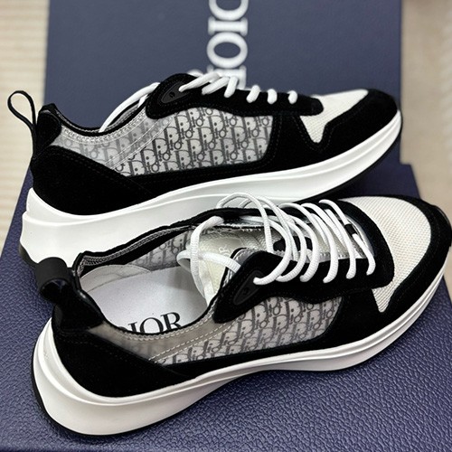 [홍콩명품,Christian Dior] 디올 25SS 로고 오블리크 레더 가죽 스니커즈 운동화 (블랙), SE5498, H3, 명품스니커즈,운동화,구두,로퍼,하이탑,신발