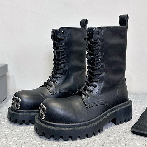 [홍콩명품.BALENCIAGA] 발렌시아가 25SS 로고 여성 레더 가죽 4.5cm 부츠 (블랙), SE5515, S4W, 명품스니커즈,운동화,구두,로퍼,하이탑,신발
