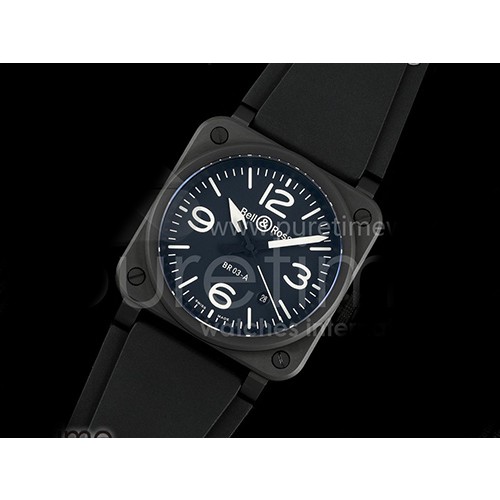 [홍콩명품시계. Bell&Ross] 벨앤로스 BR03A 블랙 세라믹 블랙 다이얼