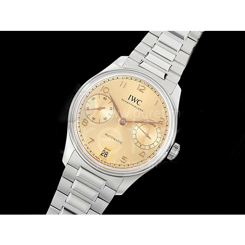 [홍콩명품시계.IWC] 아이더블유씨 포르투기스 오토매틱 42mm 옐로우골드 다이얼
