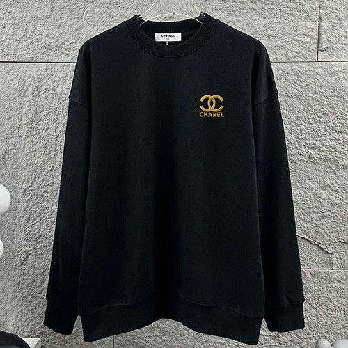 [홍콩명품.CHANEL] 샤넬 25SS 로고 자수 맨투맨 티셔츠 (블랙), BM22531, G5, 레플리카의류,미러급사이트