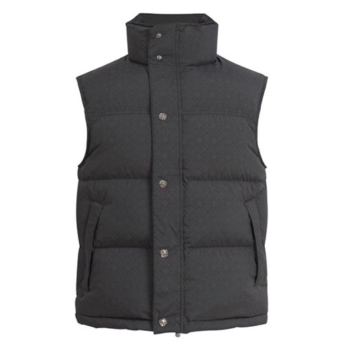 [홍콩명품.Chrome Hearts] 크롬하츠 25SS 로고 다운 패딩 조끼 베스트 (블랙), BM23014, KK, 레플리카의류,미러급사이트