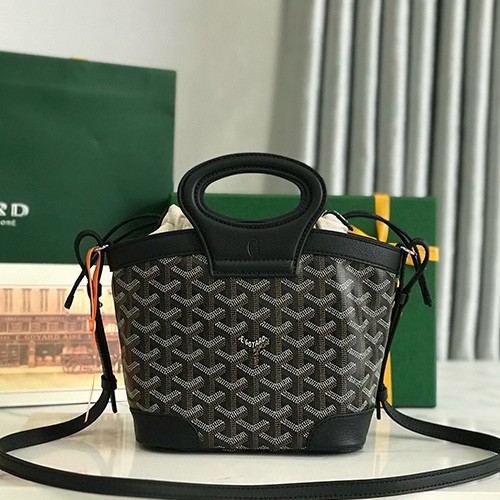 [홍콩명품,GOYARD] 고야드 25SS 로고 레더 가죽 토트백 핸드백 (블랙), BGM5337, MD, 홍콩명품가방,명품쇼핑몰,크로스백,핸드백,구매대행