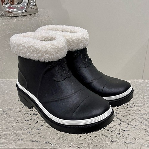 [홍콩명품.CHANEL] 샤넬 25SS 로고 여성 시어링 부츠 (블랙), SE5833, GHS, 명품스니커즈,운동화,구두,로퍼,하이탑,신발