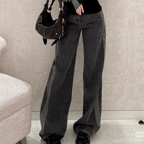 [홍콩명품,Christian Dior] 디올 25SS 로고 여성 오버핏 데님 팬츠 진 청바지 (2컬러), BM23451, MC, 레플리카의류,미러급사이트