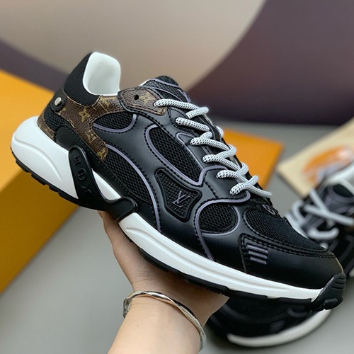 [홍콩명품.LOUIS VUITTON] 루이비통 25SS 로고 남여 OLYMPIA 스니커즈 운동화 1AHOEX (블랙), SE5873, PMD, 명품스니커즈,운동화,구두,로퍼,하이탑,신발