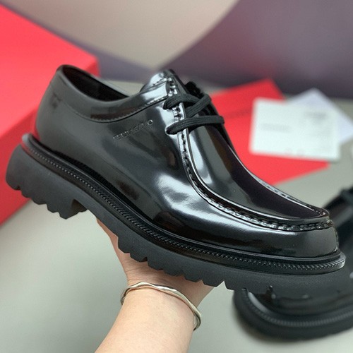 [홍콩명품.FERRAGAMO] 페레가모 25SS 로고 레더 가죽 워커 구두 (블랙), SE5920, PMD, 명품스니커즈,운동화,구두,로퍼,하이탑,신발
