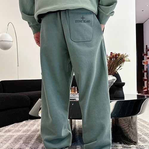 [홍콩명품.Stone Island] 스톤아일랜드 26SS 로고 자수 기모 조거 팬츠 바지 (2컬러), BM24393, 레플리카의류,미러급사이트