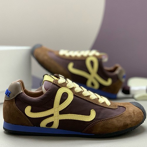 [홍콩명품.LOEWE] 로에베 26SS 로고 남여 BALLET RUNNER 스니커즈 운동화 (브라운), SE6109, PMD, 명품스니커즈,운동화,구두,로퍼,하이탑,신발