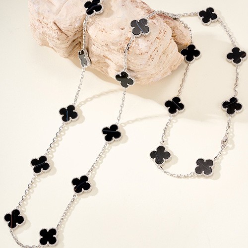[홍콩명품.VANCLEEF&ARPELS] 반클리프아펠 퓨어 알함브라 26SS 로고 FLOWERLACE 목걸이, ET3467, 홍콩명품의류,구매대행,온라인명품
