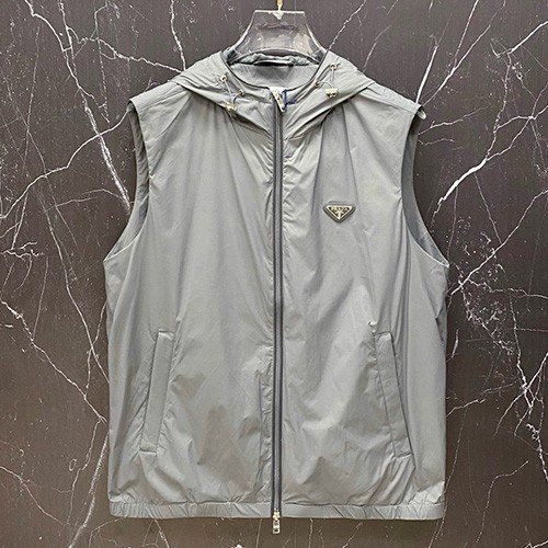 [홍콩명품,PRADA] 프라다 26SS 삼각로고 후드 나일론 조끼 베스트 (2컬러), BM24968, KSM, 레플리카의류,미러급사이트