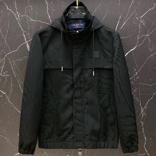 [홍콩명품.LOUIS VUITTON] 루이비통 26SS 로고 후드 윈드브레이커 자켓 (블랙), BM24973, KSM, 레플리카의류,미러급사이트
