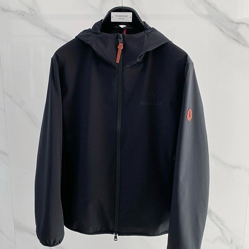 [홍콩명품.MONCLER] 몽클레어 26SS 로고 후드 바람막이 자켓 (블랙), BM24982, KSM, 무료배송,레플리카,미러급사이트