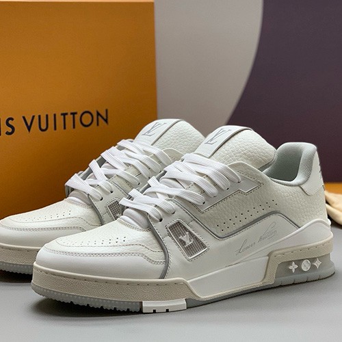[홍콩명품.LOUIS VUITTON] 루이비통 26SS 로고 남여 모노그램 트레이너 스니커즈 운동화 (아이보리), SE6115, PMD, 명품스니커즈,운동화,구두,로퍼,하이탑,신발