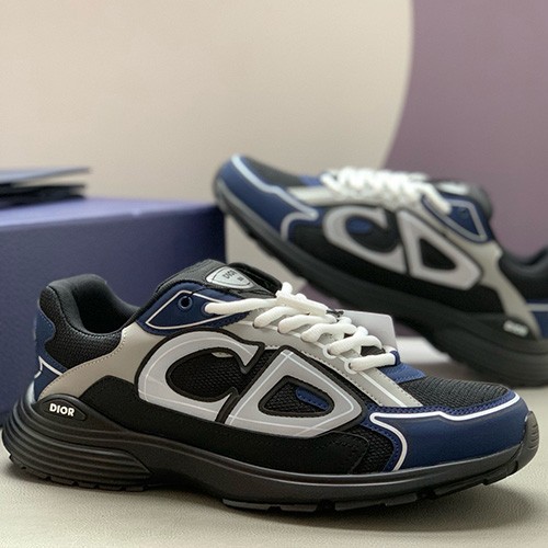 [홍콩명품,Christian Dior] 디올 26SS 로고 B30 스니커즈 운동화 (블랙-네이비-그레이), SE6151, PMD, 명품스니커즈,운동화,구두,로퍼,하이탑,신발