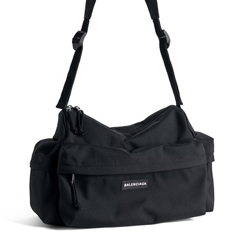 [홍콩명품.BALENCIAGA] 발렌시아가 26SS 로고 Explorer 메신저백 크로스백 (블랙), BGM5697, BUBU, 홍콩명품가방,명품쇼핑몰,크로스백,핸드백,구매대행