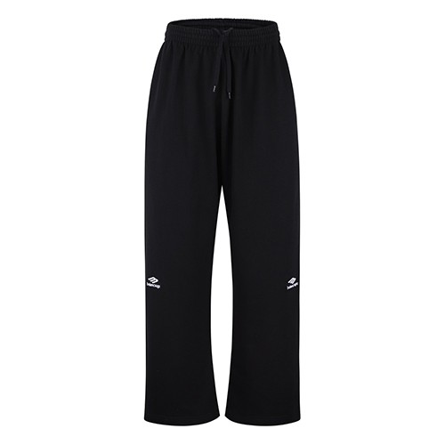 발렌시아가 로고 스포티 자수 조거 팬츠 바지 (블랙) 26SS