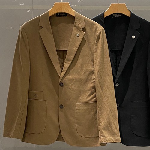 로로피아나 로고 린넨 정장 수트 자켓 (2컬러) 26SS