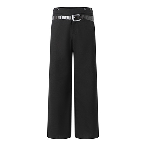 프라다 로고 벨티드 울 팬츠 바지 (블랙) 26SS
