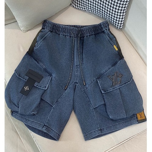 루이비통 로고 데님 쇼츠 반바지 26SS