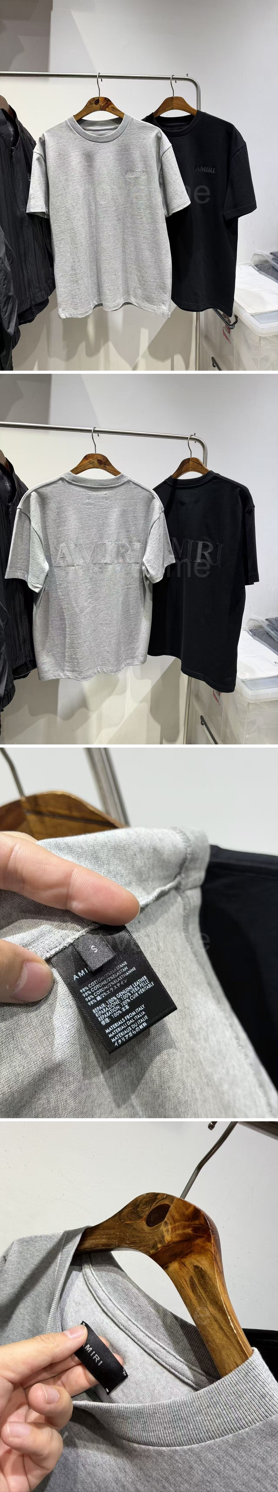 아미리 로고 자수 반팔 티셔츠 (2컬러) 26SS 상세이미지 4