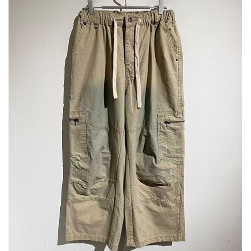 발렌시아가 로고 오버핏 빈티지 조거 팬츠 바지 (베이지) 26SS