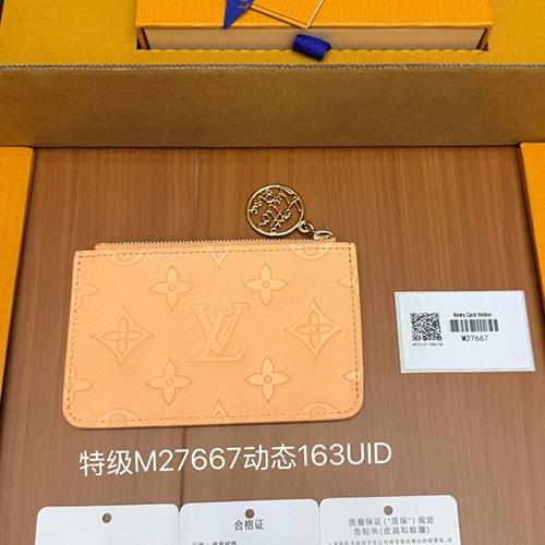 루이비통 로고 모노그램 앙프렝뜨 피치 카드홀더 카드지갑 M27667 (핑크) 26SS