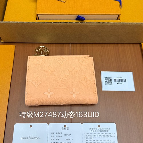 루이비통 로고 모노그램 반지갑 M27487 (핑크) 26SS