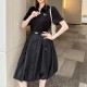 프라다 삼각로고 여성 벨티드 카라 반팔 원피스 (2컬러) 26SS