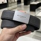 지방시 로고 남여 레더 가죽 3.5cm 벨트 (블랙-실버) 26SS