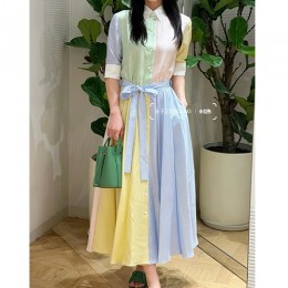 디올 여성 벨티드 블라우스 셔츠 롱 윈피스 26SS