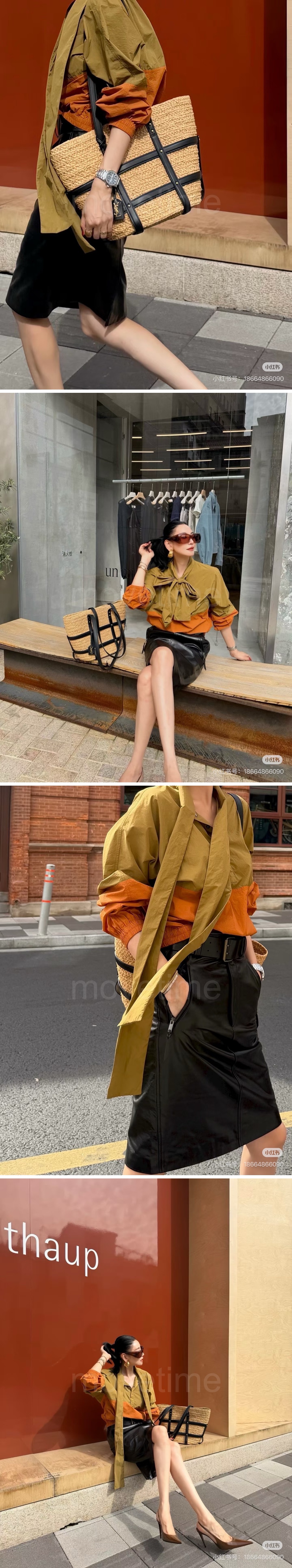 입생로랑 여성 리본 장식 윈드브레이커 자켓 26SS 상세이미지 2