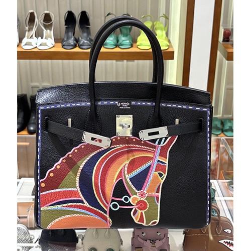 에르메스 패턴 장식 Birkin 30 토트백 핸드백 26SS