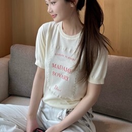 디올 여성 니트 반팔 티셔츠 26SS