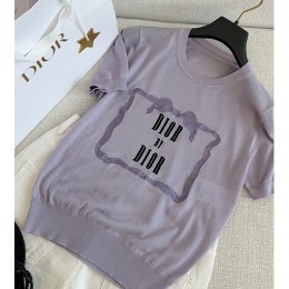 디올 여성 니트 반팔 티셔츠 26SS