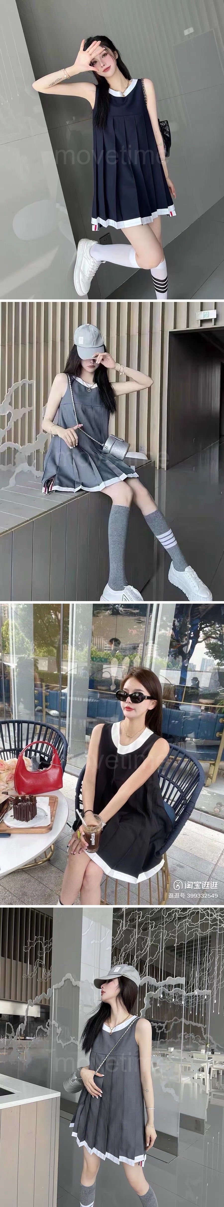 톰브라운 여성 3선 탑 원피스 26SS 상세이미지 2