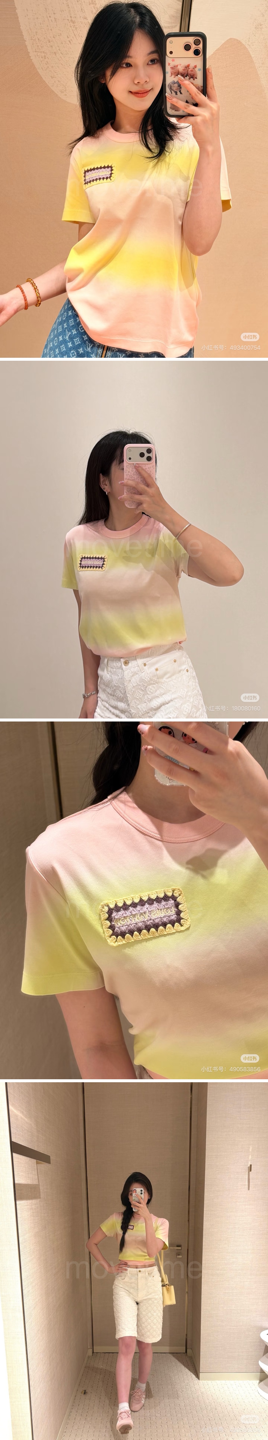루이비통 여성 반팔 티셔츠 1AK0H0 26SS 상세이미지 2