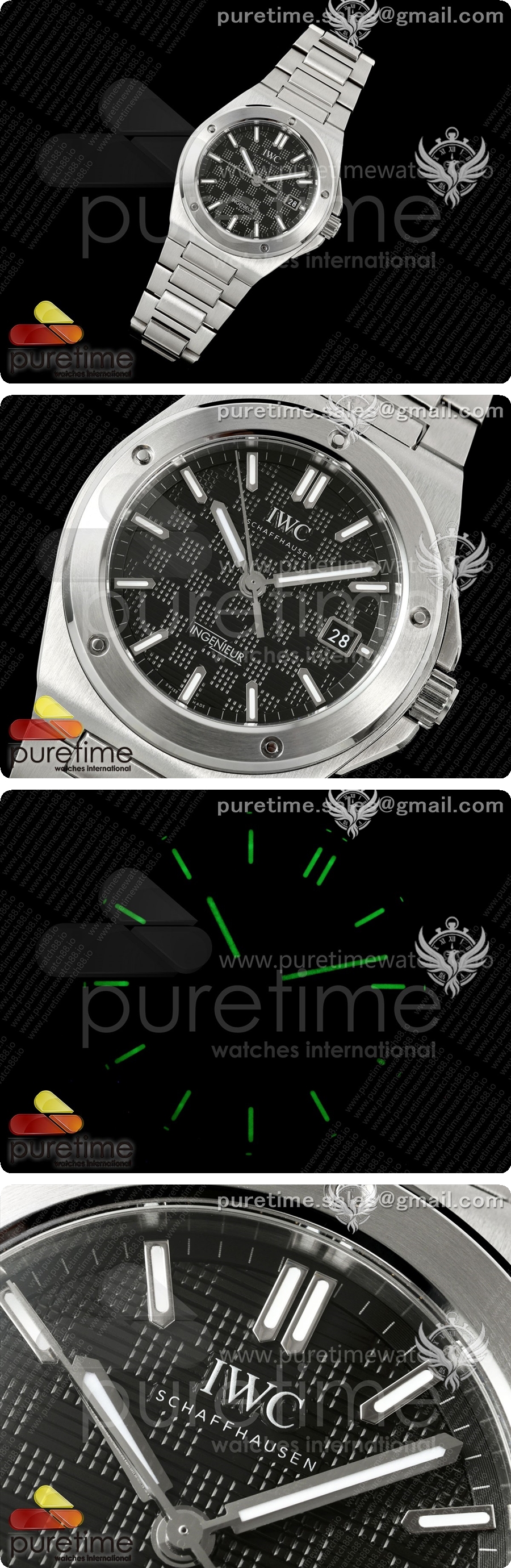 아이더블유씨 Ingenieur Automatic 40 SS MZF 1:1 베스트 에디션 블랙 다이얼 SS 브레이슬릿 A2892 상세이미지 2