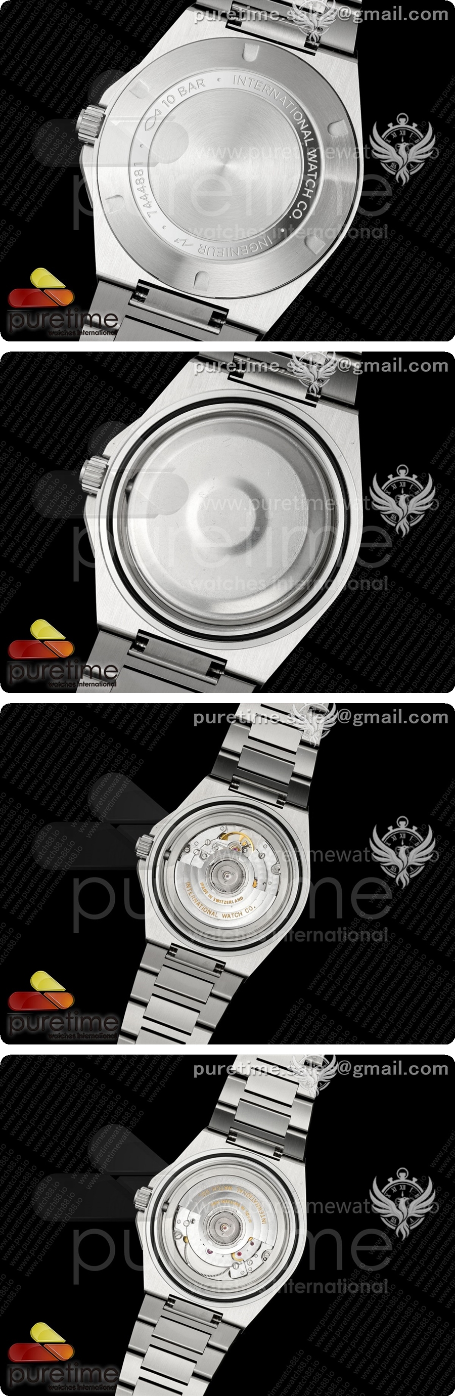 아이더블유씨 Ingenieur Automatic 40 SS MZF 1:1 베스트 에디션 블랙 다이얼 SS 브레이슬릿 A2892 상세이미지 5