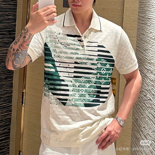 루이비통 모노그램 카라 폴로 반팔 티셔츠 1AK7JW 26SS