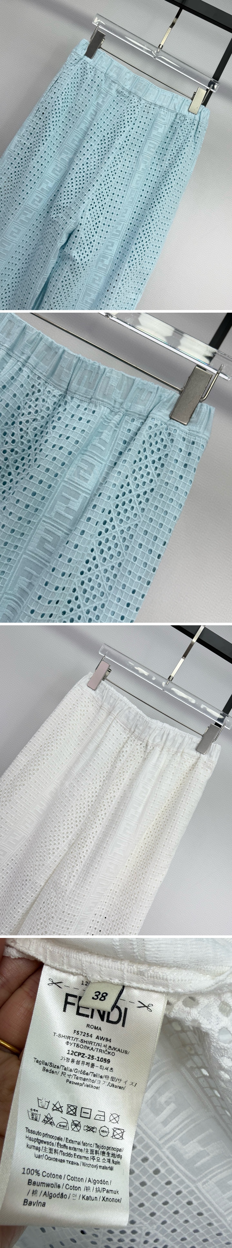 펜디 여성 남방 셔츠 + 팬츠 바지 상하의 세트 26SS 상세이미지 6