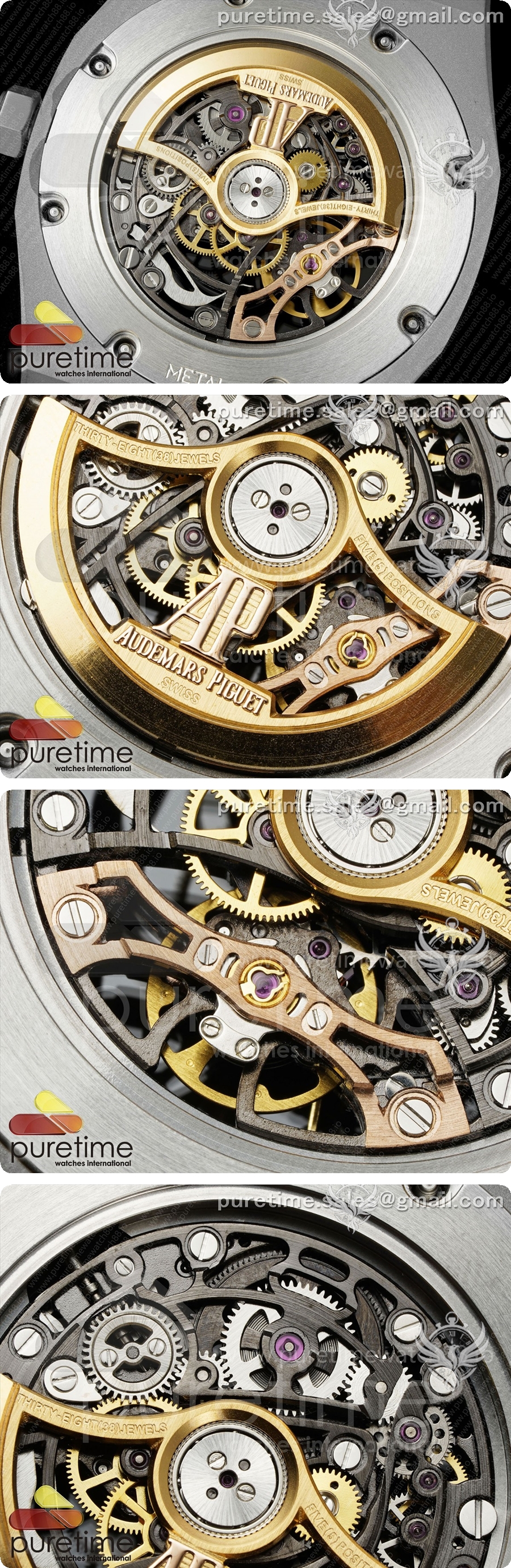 오데마피게 로얄 오크 41mm 오픈워크 15407 스테인리스 스틸 다이아몬드 베젤 OCTA 1:1 베스트 에디션, 스테인리스 스틸 브레이슬릿 SA3132 V3 상세이미지 6