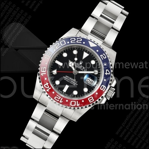 로렉스 GMT-Master II 126719 BLRO 블루/레드 세라믹 WF 베스트 에디션 블랙 다이얼 브레이슬릿 JH3285 CHS