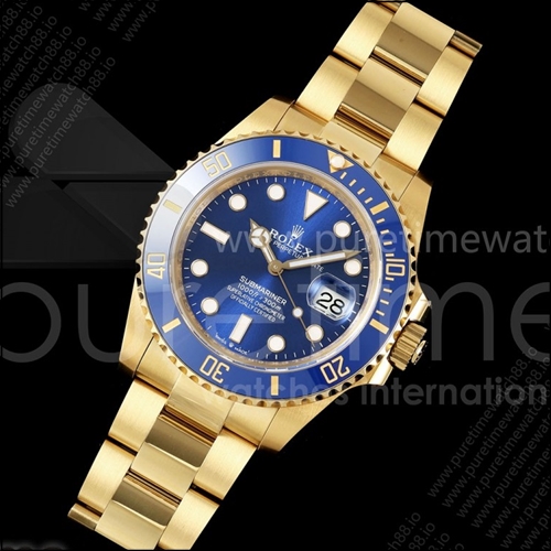 로렉스 서브마리너 41mm 옐로우골드 126618 LB 블루 세라믹 WF 1:1 베스트 에디션 JH3235
