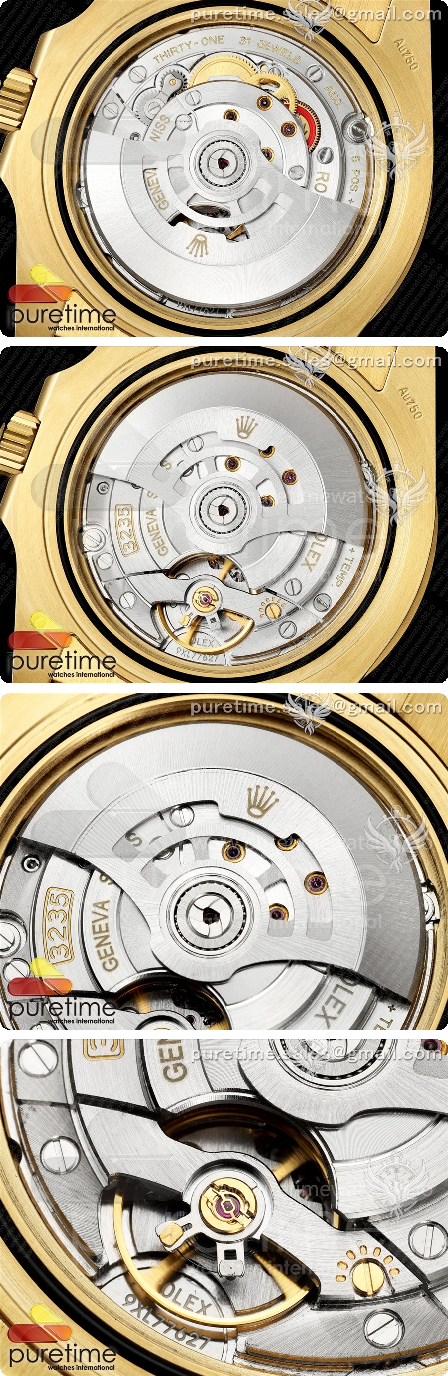 로렉스 서브마리너 41mm 옐로우골드 126618 LB 블루 세라믹 WF 1:1 베스트 에디션 JH3235 상세이미지 6