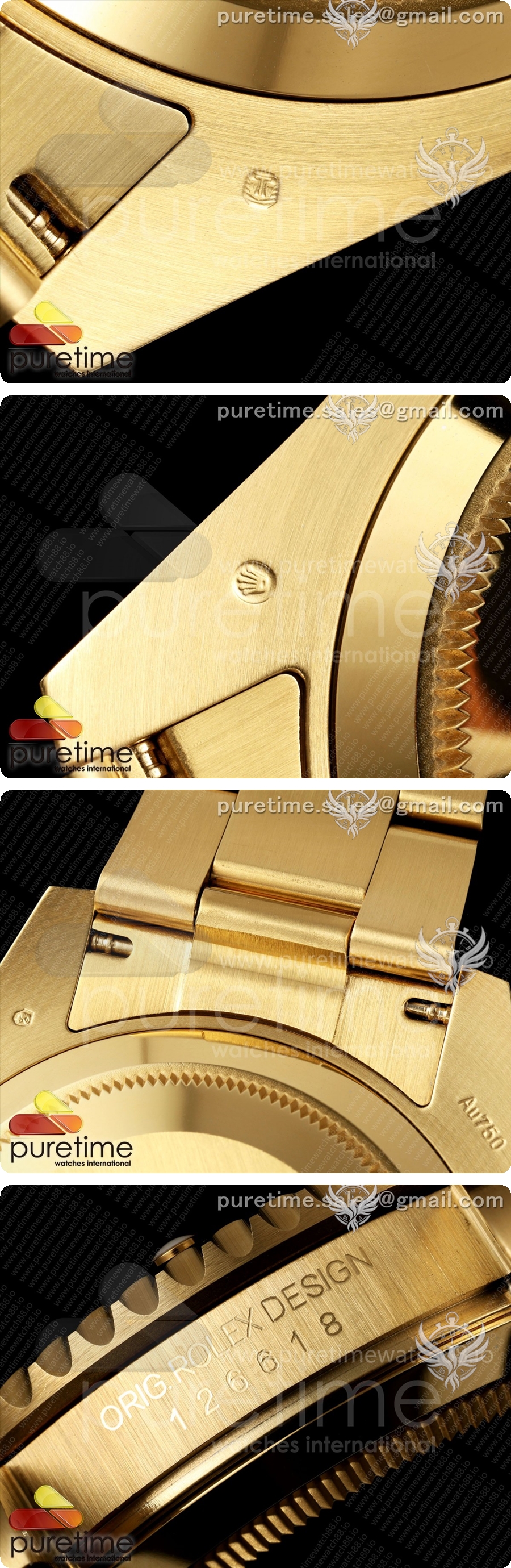 로렉스 서브마리너 41mm 옐로우골드 126618 LB 블루 세라믹 WF 1:1 베스트 에디션 JH3235 상세이미지 9